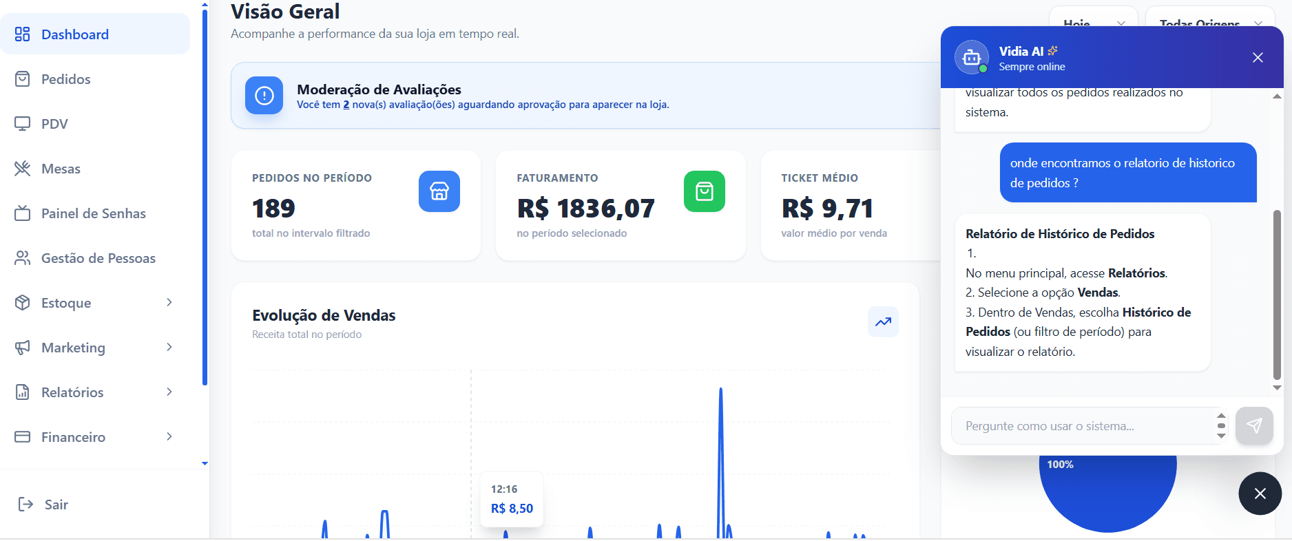Assistente Global do Sistema